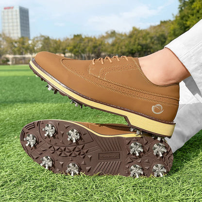 New Men Spiked Walking Golf Shoes Size 7-14