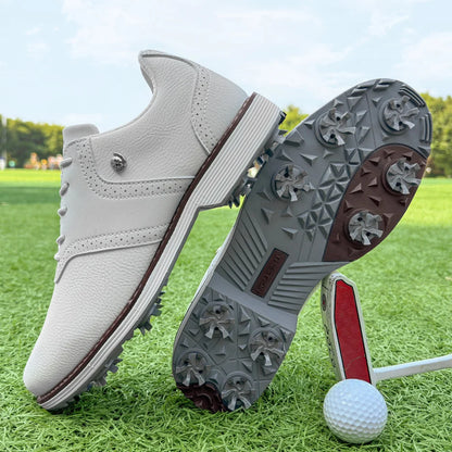 Golf Spiked Sneakers Walking Footwears for Golfers