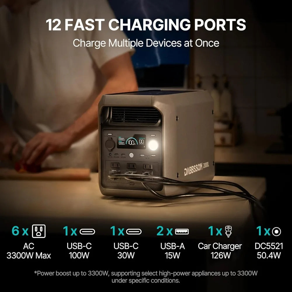 2048Wh Portable Power Station,