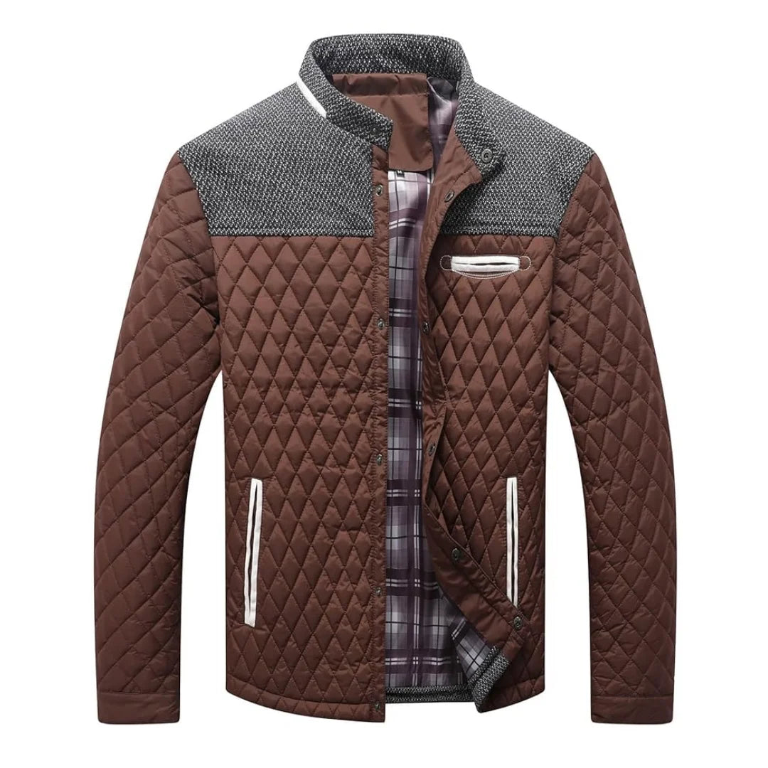 Men's Lightweight Winter Warm Bomber Quilted Coat L