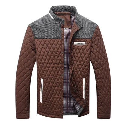 Men's Lightweight Winter Warm Bomber Quilted Coat L
