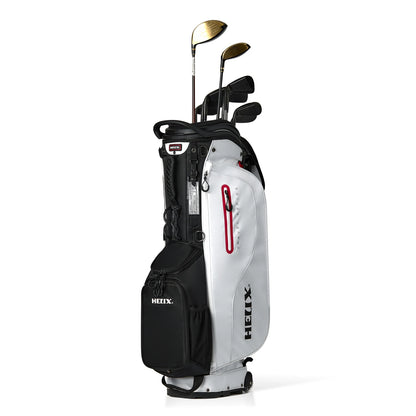 Golf Stand Bag with Retractable Top Cover and Wheels