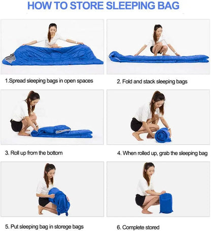 Adult Spring Summer Autumn Outdoor Sleeping Bag,