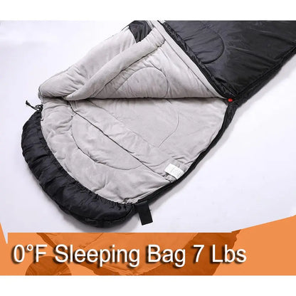 Large 0 Degree Sleng Bags for Adults Cold Weather Camping Winter Below Zero 20 15 Lannel Big and Tall XXL