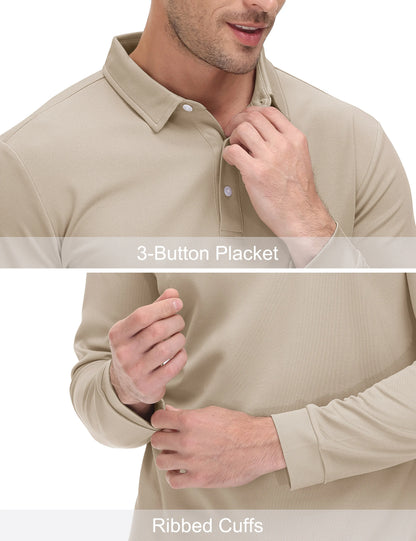 Mens Golf Polos Quick Dry Breathable T-shirt