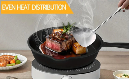 3PCS Pre-Seasoned Cast Iron Skillet Set,