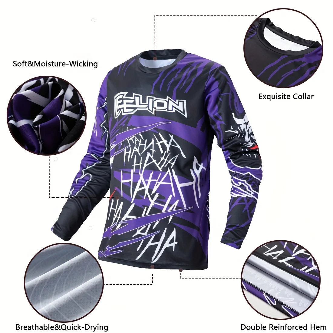 Long Sleeved Summer Sweat Absorbing Motorcycle clothing