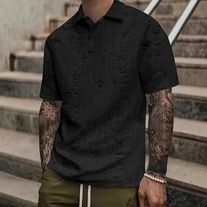 Men s Casual Short Sleeve V- Neck T-Shirts