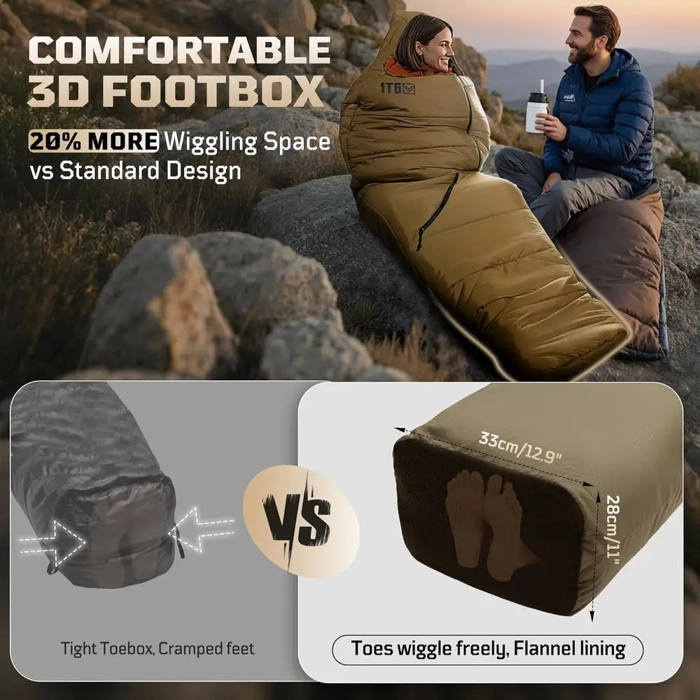 Cold Weather Lightweight Mummy Sleeping Bag
