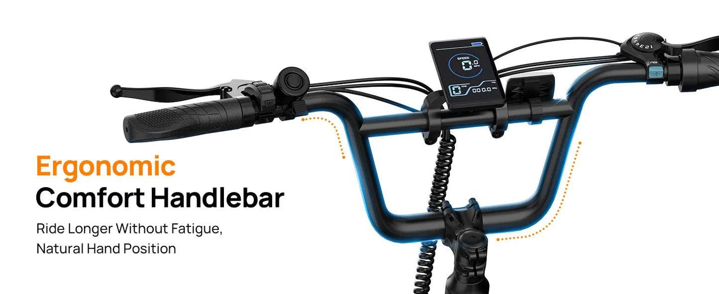 7-Speed, 1000W Fat Tire E20 Electric Bike