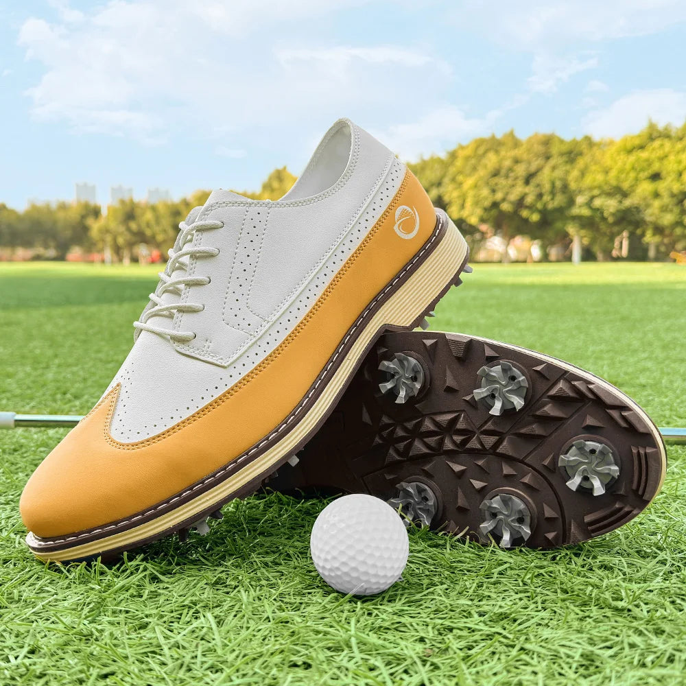 New Men Spiked Walking Golf Shoes Size 7-14