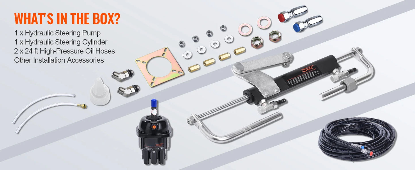 Hydraulic Outboard Steering Kit 90HP/150HP/300HP