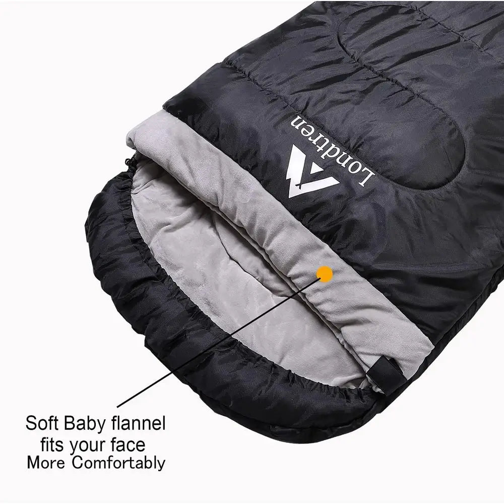Large 0 Degree Sleng Bags for Adults Cold Weather Camping Winter Below Zero 20 15 Lannel Big and Tall XXL