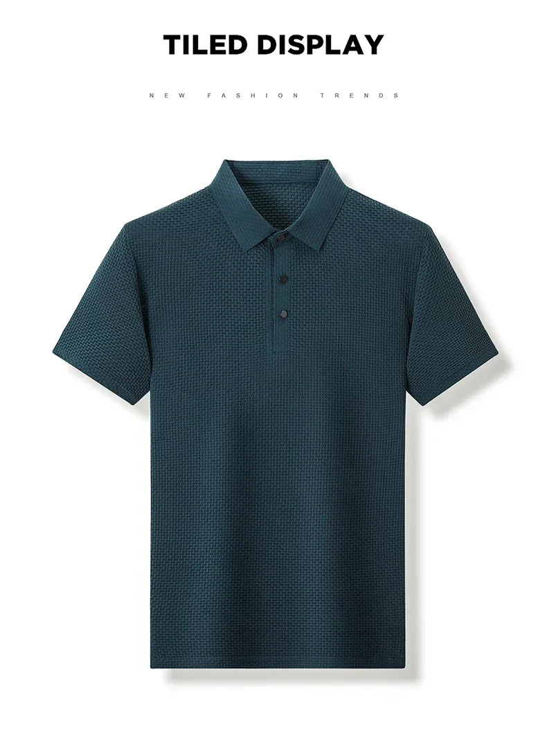Men's Ultra Stretch Loose Fit Polo Shirts Breathable