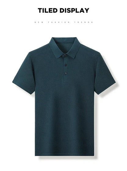 Men's Ultra Stretch Loose Fit Polo Shirts Breathable