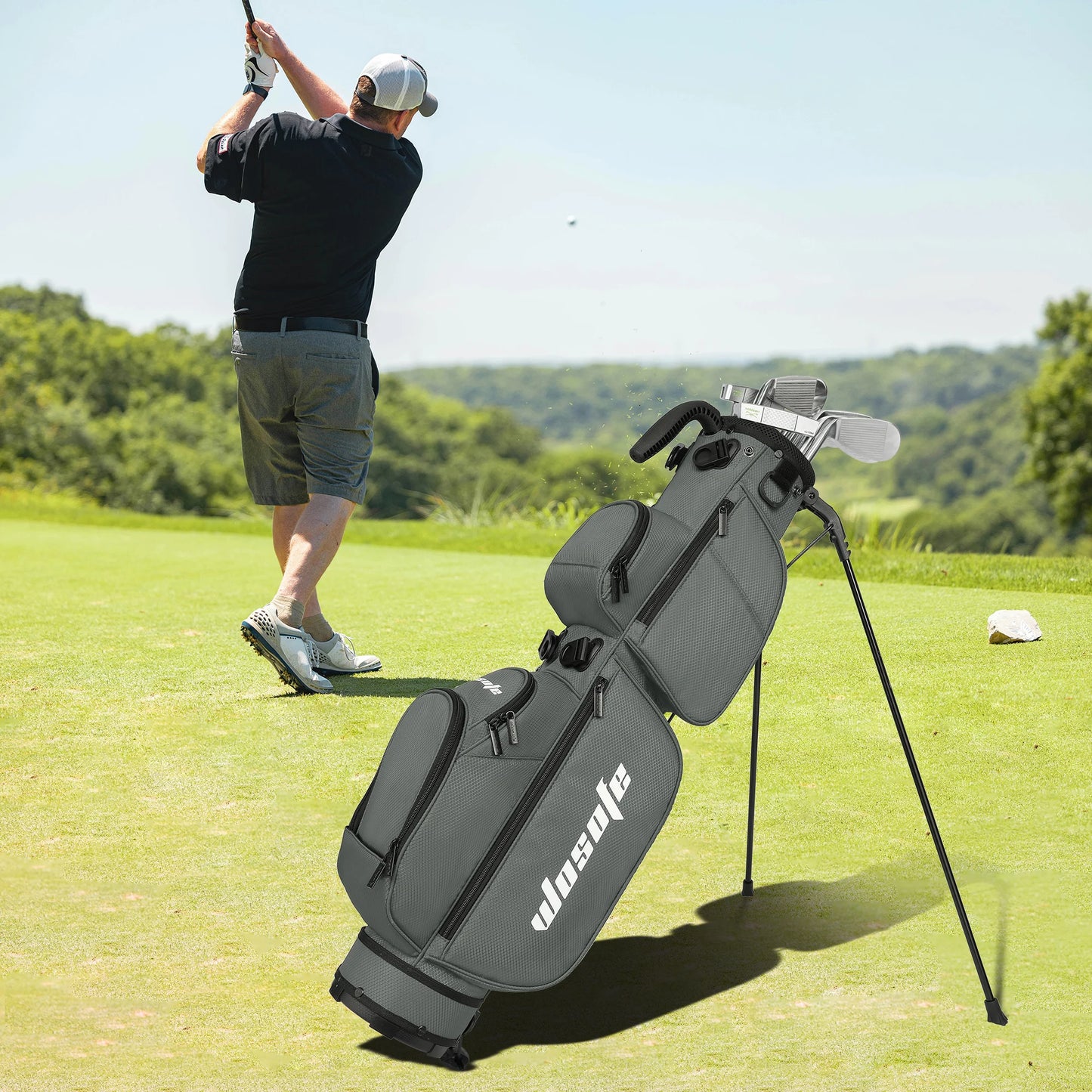 Lightweight Golf Stand Bag - Fits 5-9 Clubs -