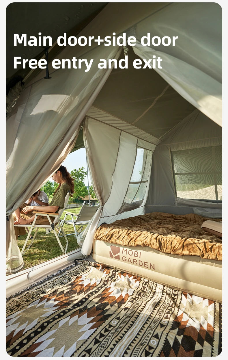 5.9 Outdoor Camping Vinyl Rainproof Sunscreen Tent