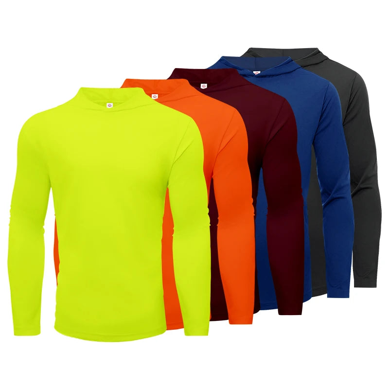 Men's five piece sports long sleeved T-shirt,