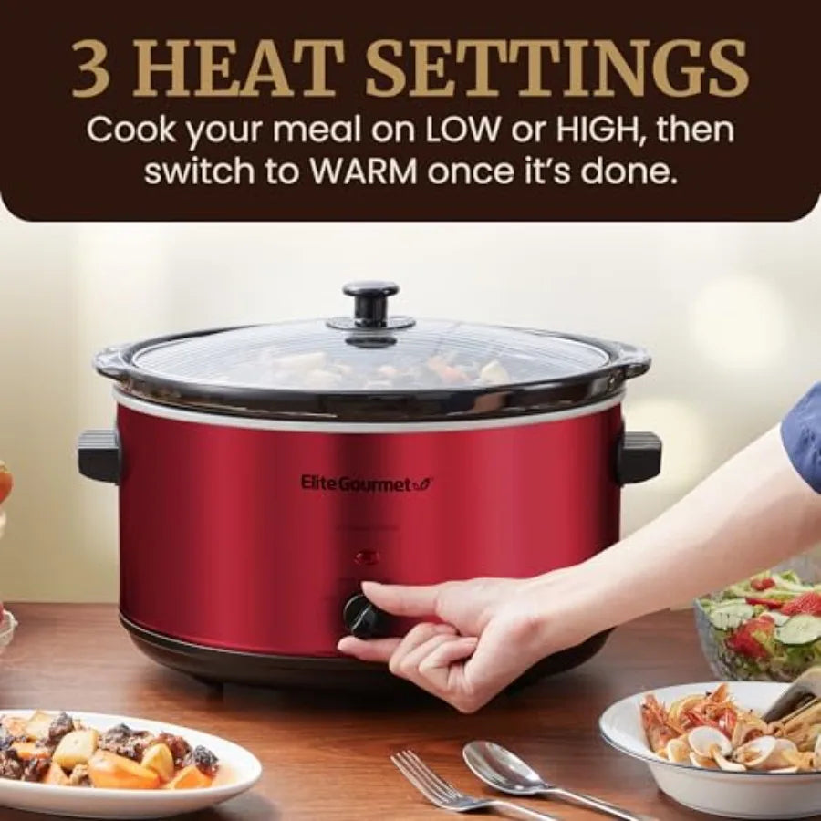 Electric Ceramic XL Jumbo Slow Cooker