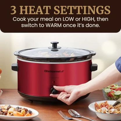 Electric Ceramic XL Jumbo Slow Cooker