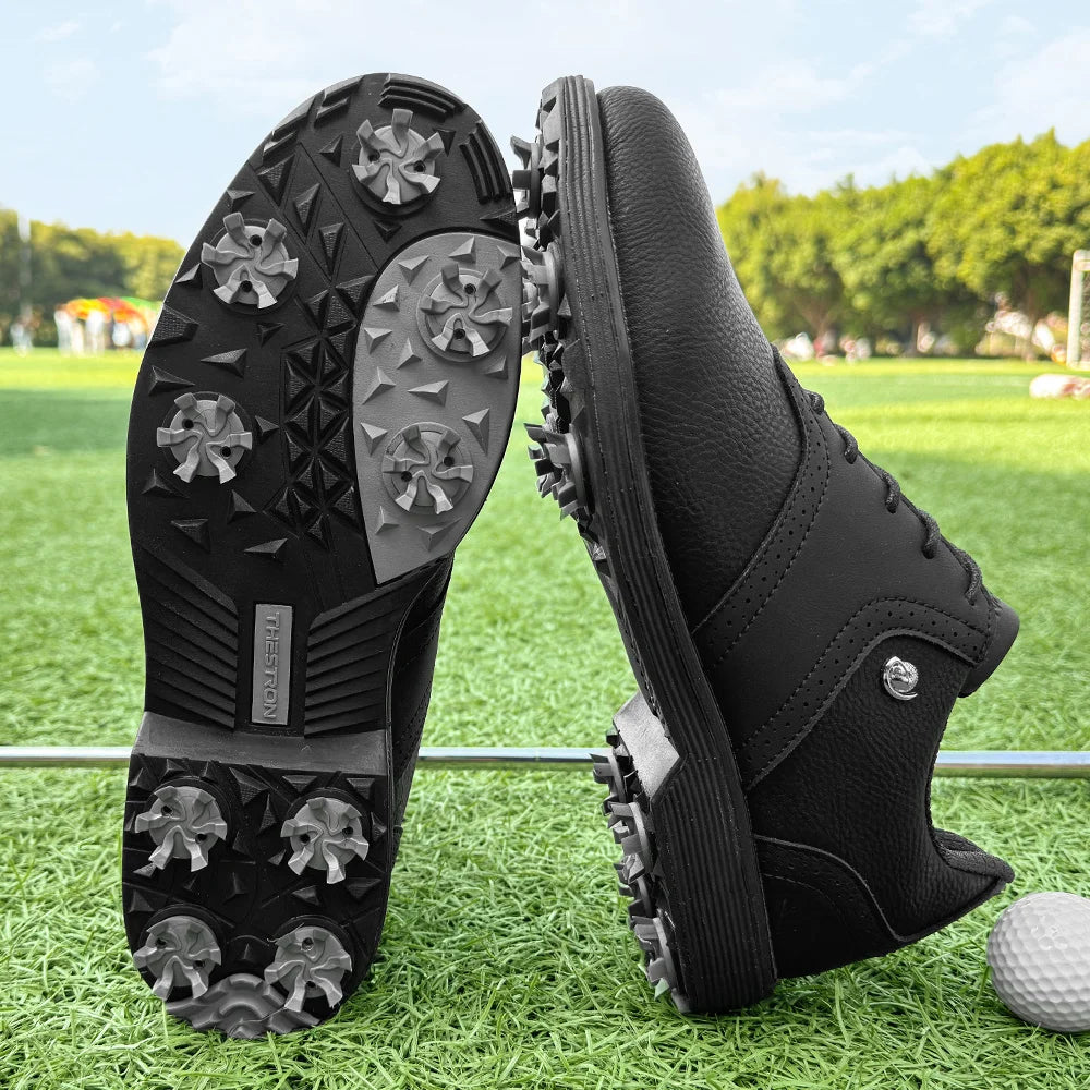 Golf Spiked Sneakers Walking Footwears for Golfers