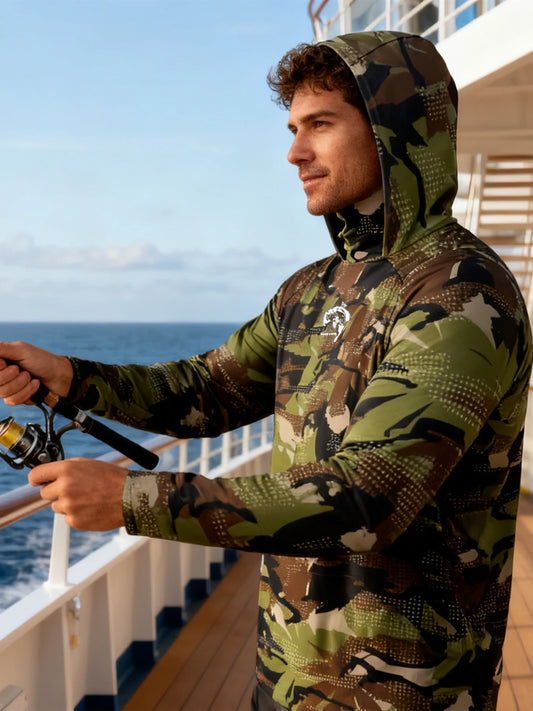 Fishing Hoodie Sailing Shirt Men Long Sleeve