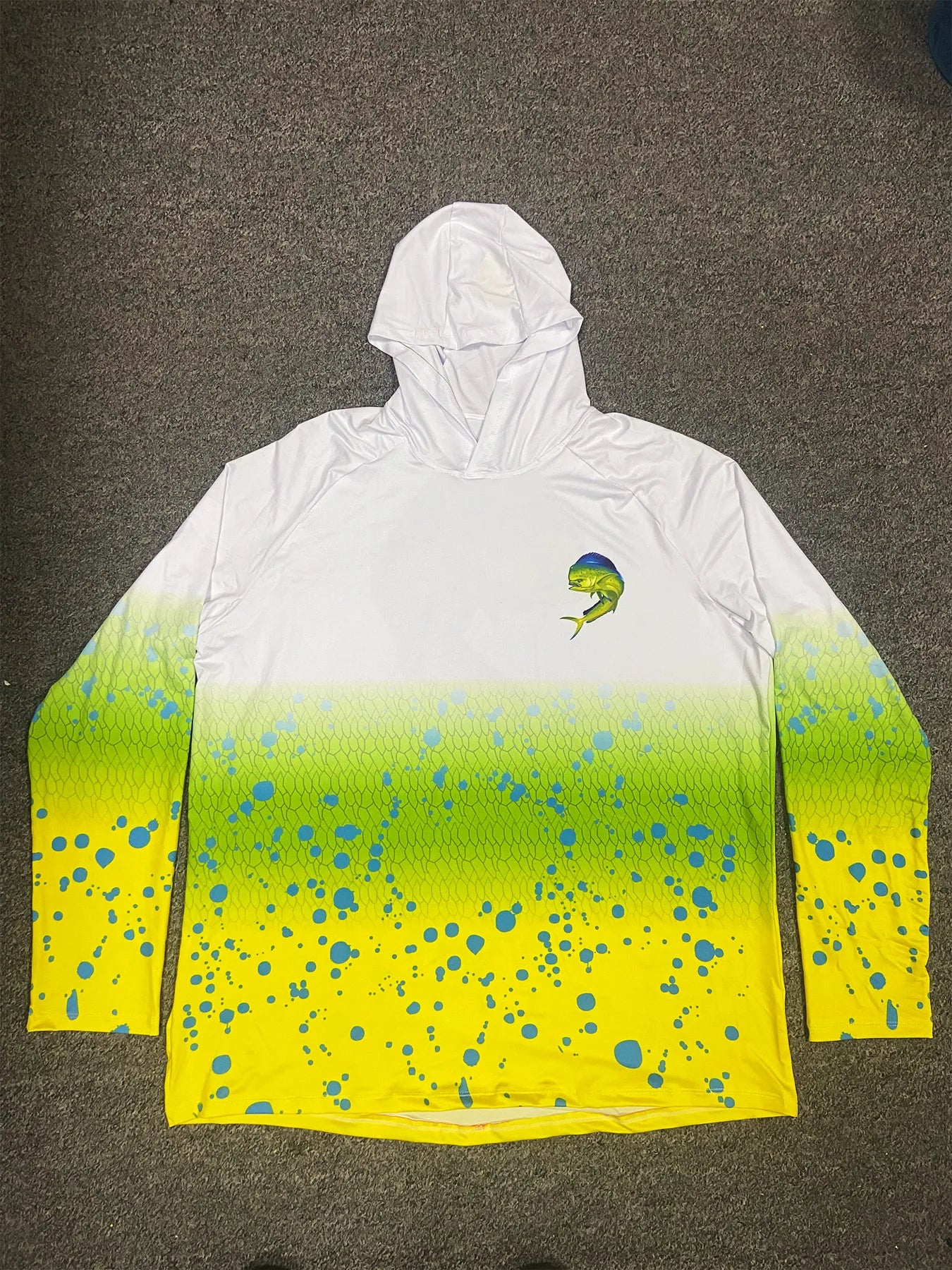 Men Long Sleeve Fishing Hoodie Sailing Shirt