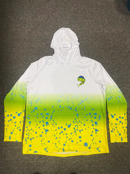 Men Long Sleeve Fishing Hoodie Sailing Shirt