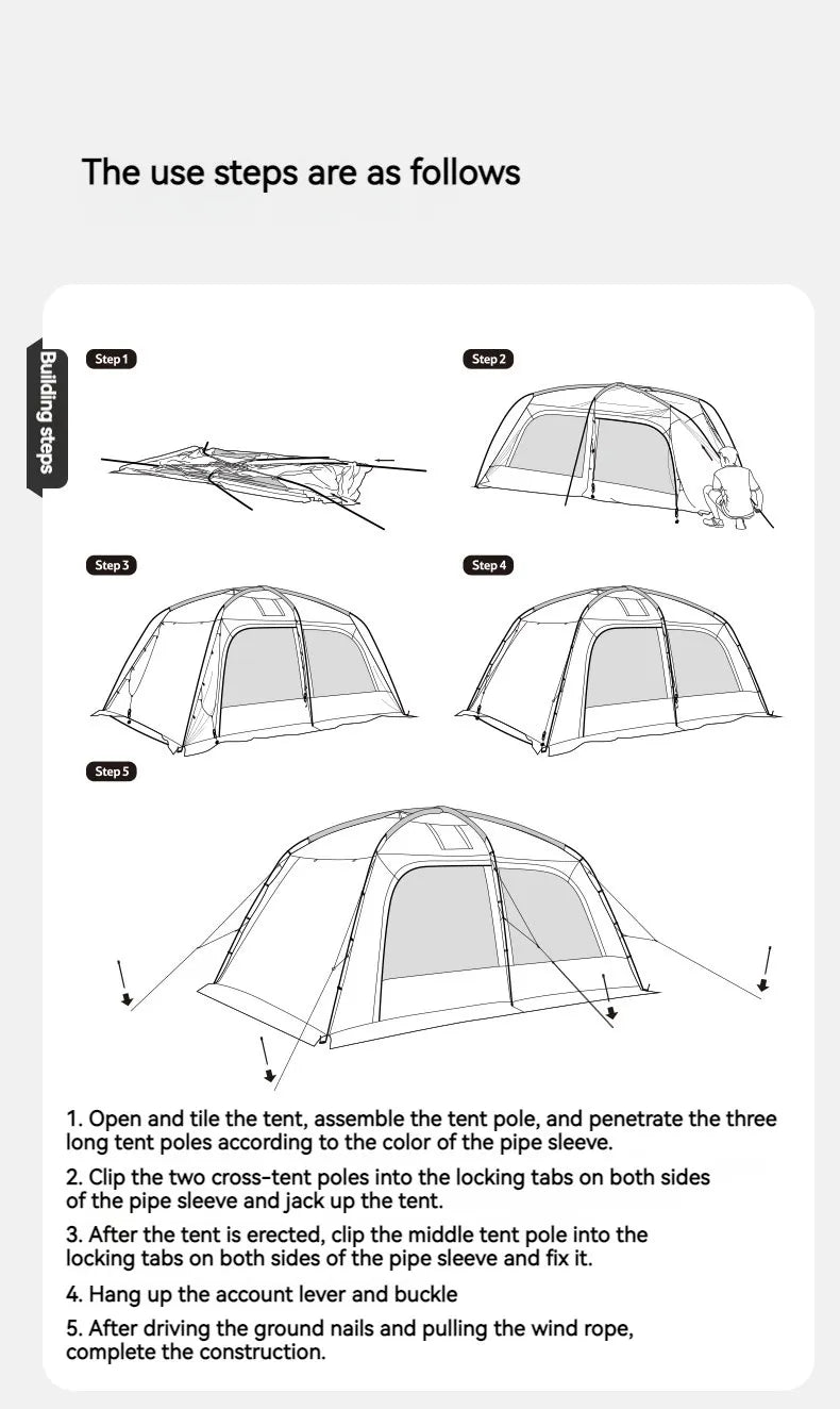 4 Seasons Large Space Tent With Chimney Hole