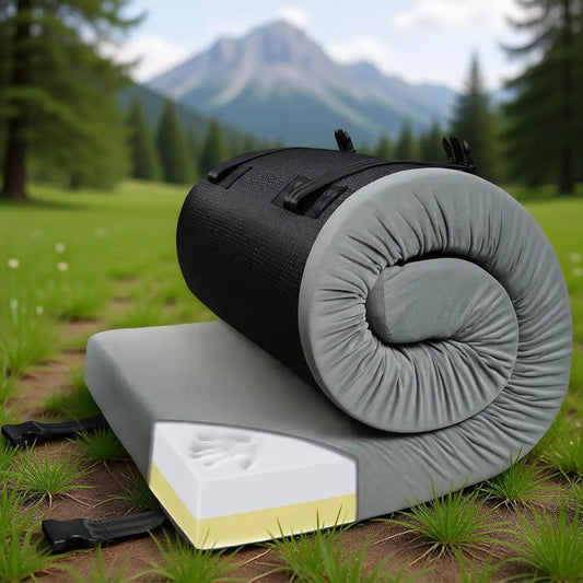 Extra Thick Portable Camping Mattress, Waterproof Cover
