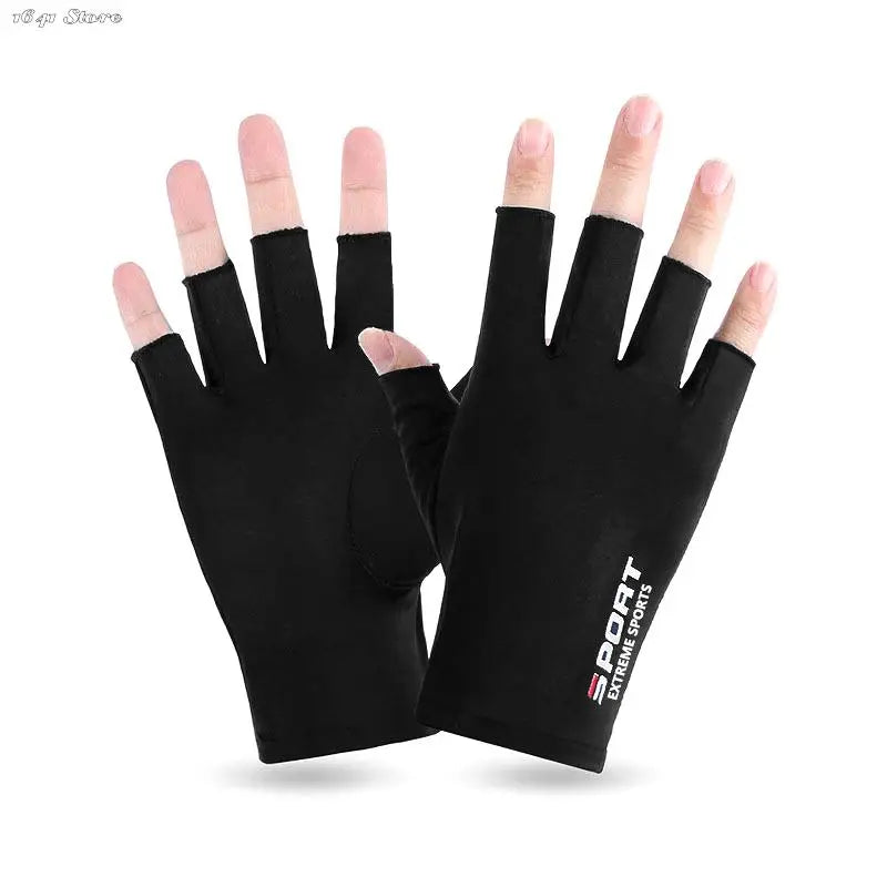 1 Pair Anti-UV Men Women Fishing Gloves Sunscreen
