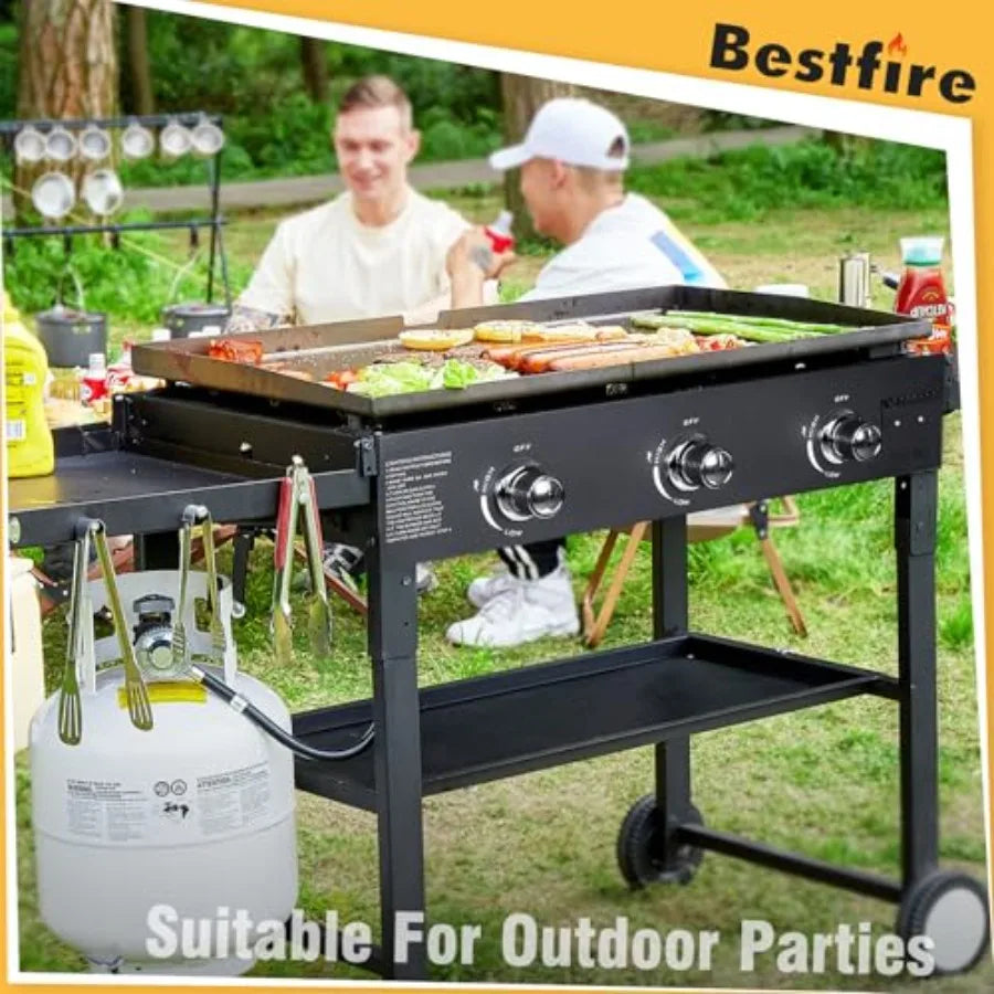 36" Outdoor Foldable Flat Top Grill