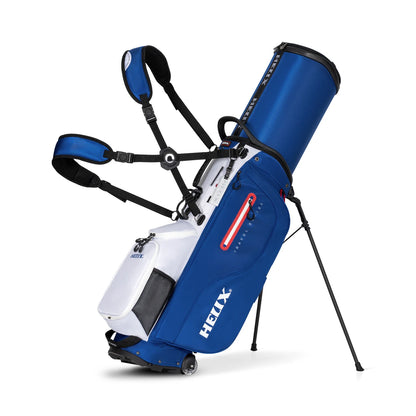 Golf Stand Bag with Retractable Top Cover and Wheels