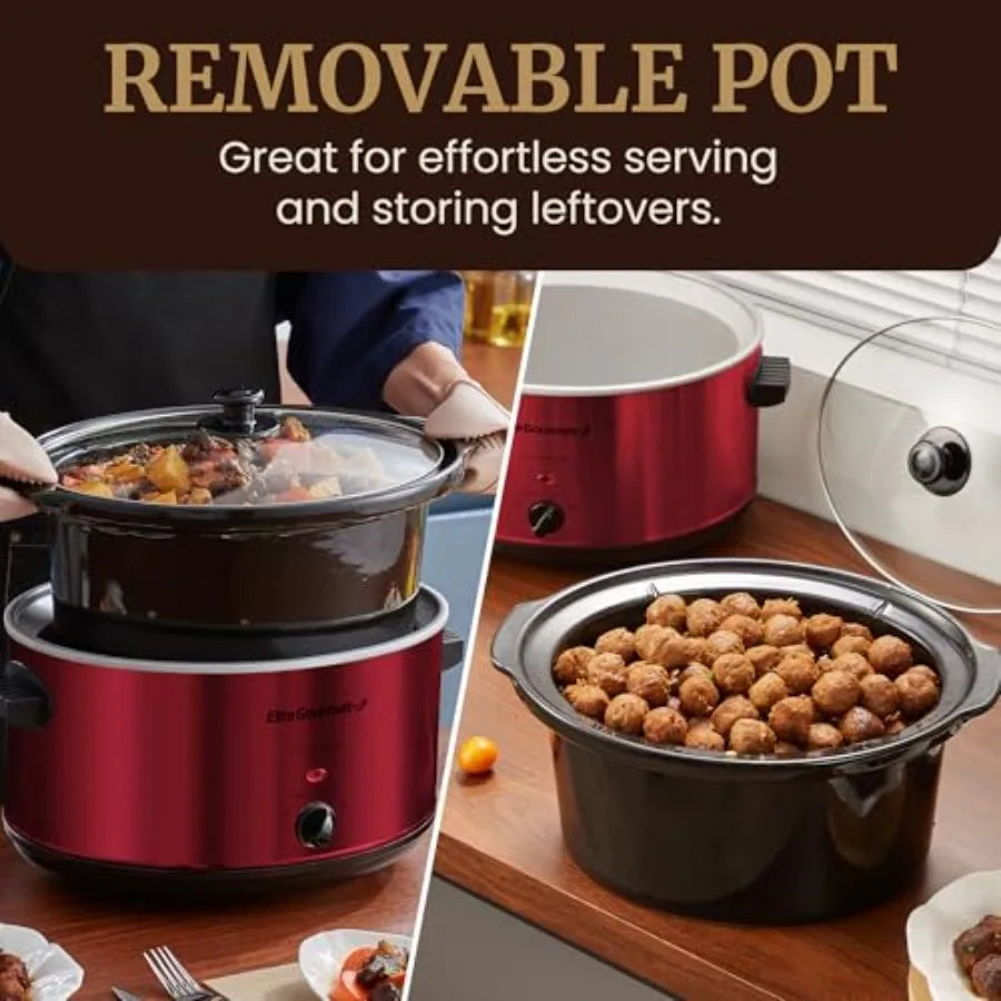 Electric Ceramic XL Jumbo Slow Cooker