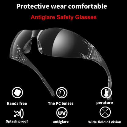 Safety Glasses Clear Unisex Anti-Scratch Protective Goggles