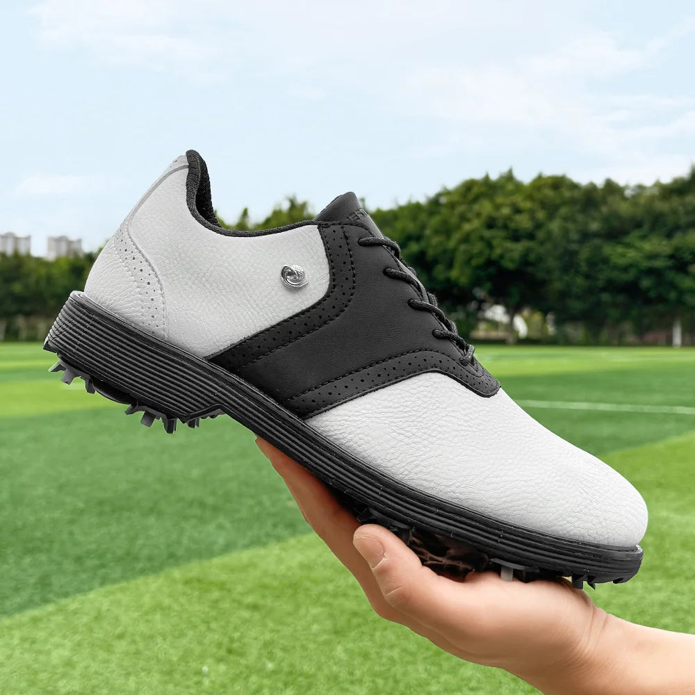 Golf Spiked Sneakers Walking Footwears for Golfers