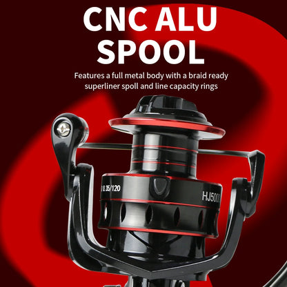 Metal Reel Cup Fishing Spinning Reel10KG Max Drag