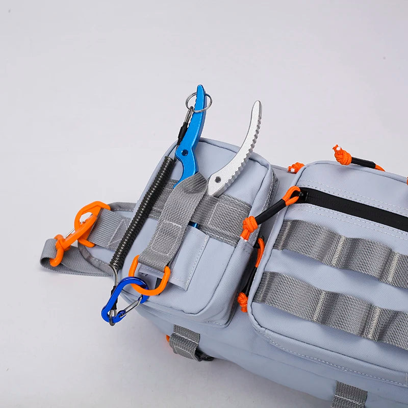 Male Hiking Crossbody Fishing Rod & Lure bag.