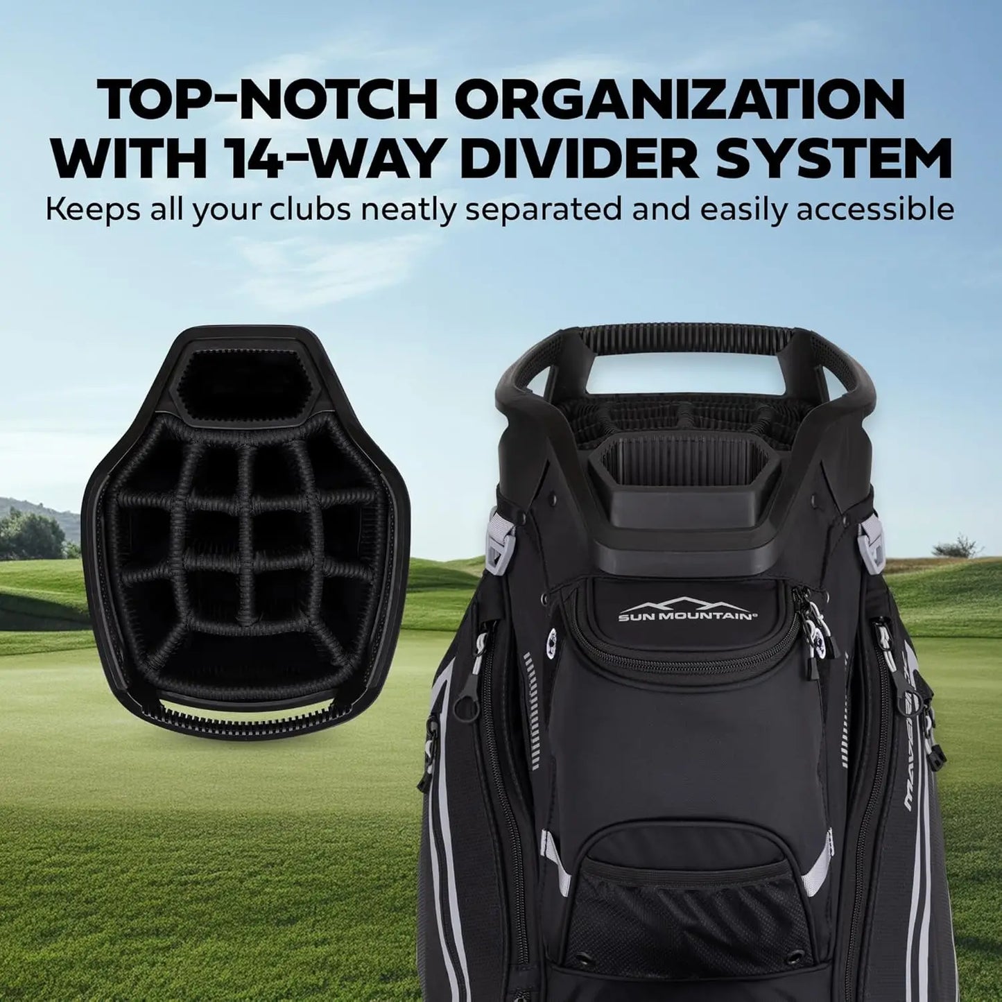 Cart & walking Lightweight 14-Way 9 pocket Bag