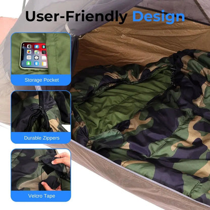 Lightweight & Waterproof Extreme Cold Mummy Sleeping Bag