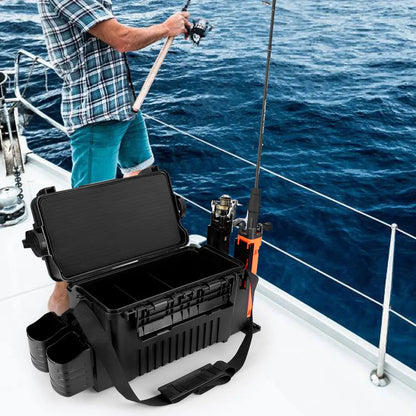 2-  tier Multi-function Portable Fishing Tackle Box