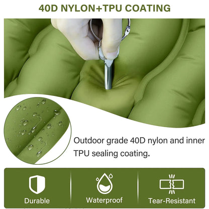 Inflatable Ultralight Sleeping Mat w/ Foot Pump