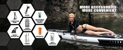 Inflatable Touring Paddle Non-Slip Surf Water Board