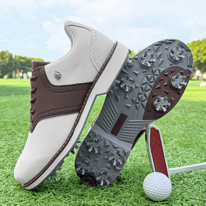 Golf Spiked Sneakers Walking Footwears for Golfers