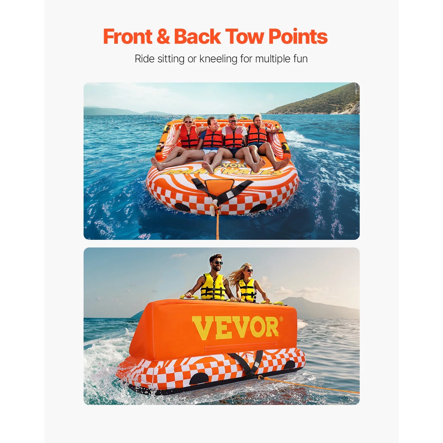 Water Sport Towable Tube for Boat to Pull