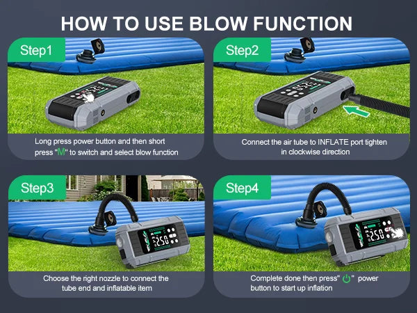 Car Jump Starter & Air Pump 150PSI Air Compressor