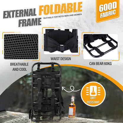 External Aluminum Frame Backpack