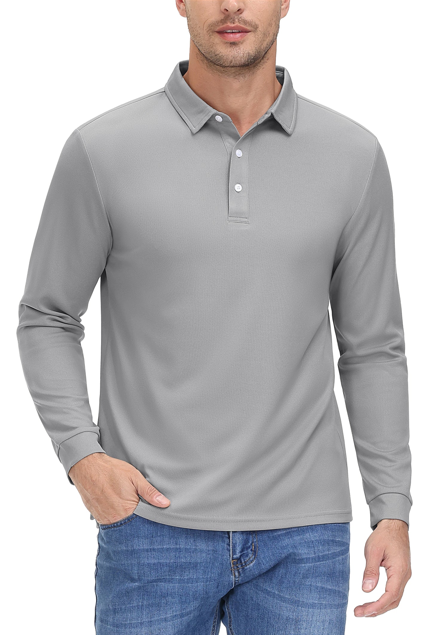 Mens Golf Polos Quick Dry Breathable T-shirt