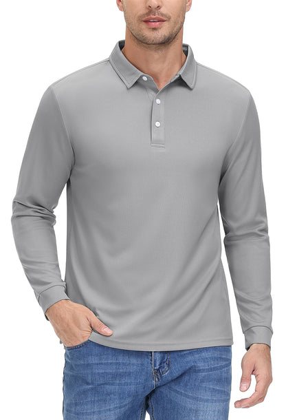 Mens Golf Polos Quick Dry Breathable T-shirt