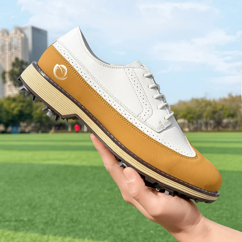 New Men Spiked Walking Golf Shoes Size 7-14